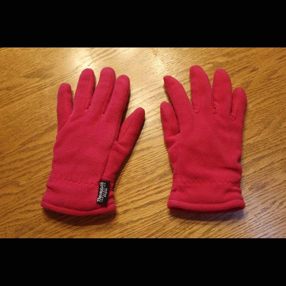 Pink gloves